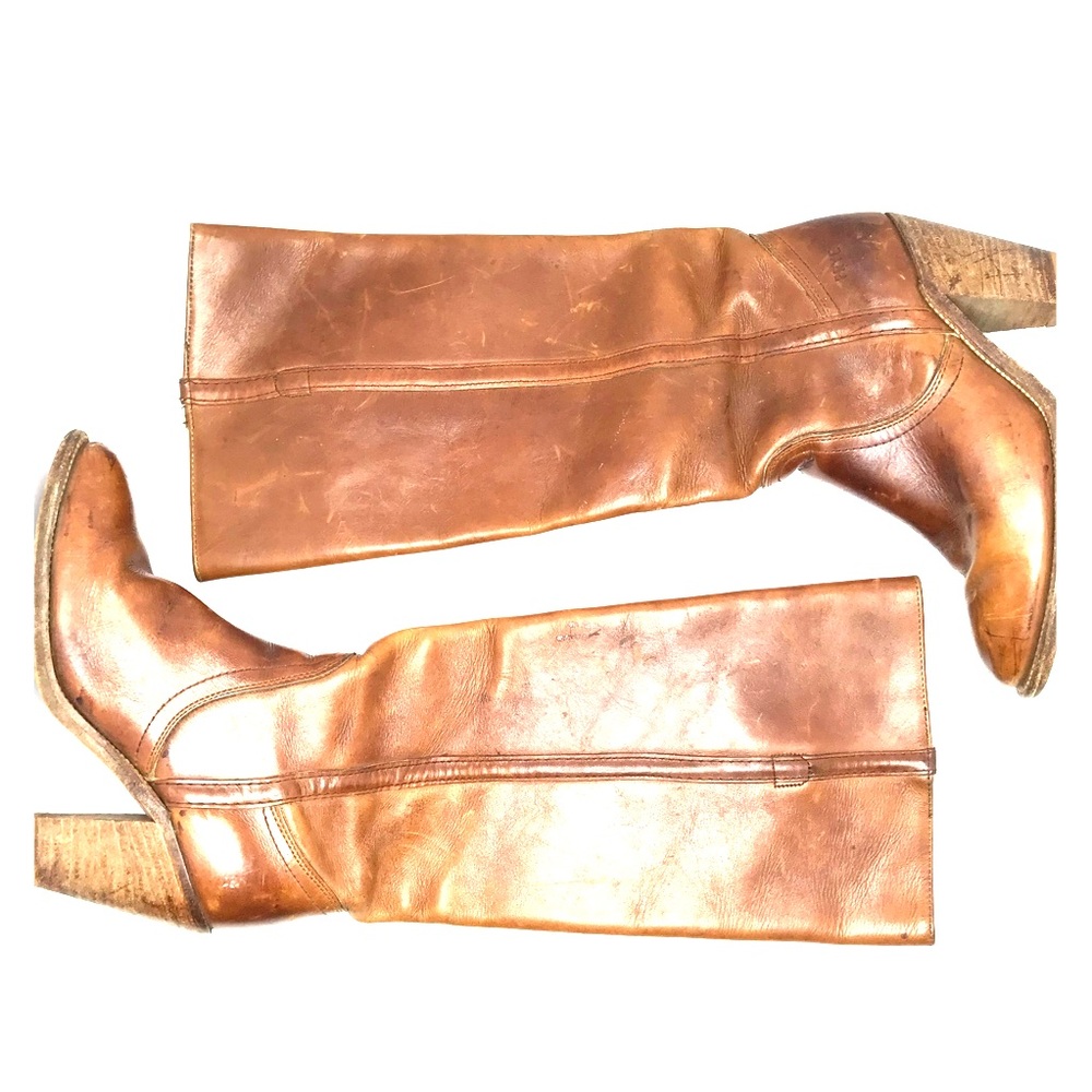 Frye Size 6.5 Over The Calf Heeled Boots